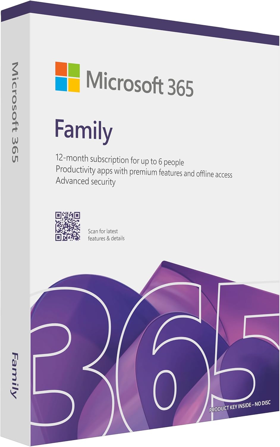Microsoft 365 Family FPP Medialess 1 Year Subscription